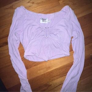 Princess Polly long sleeve crop top